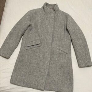 Grey J.Crew Stadium Coat Size 6 Petite